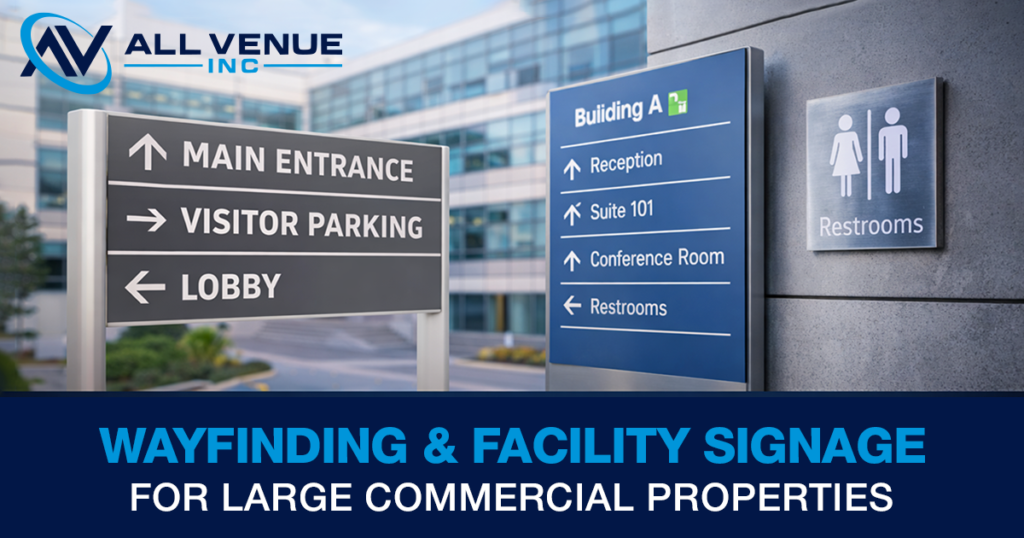 Wayfinding and Facility Signage for Large Commercial Properties